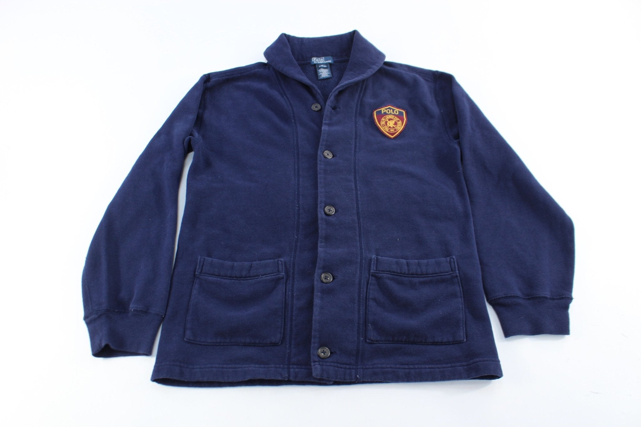 Youth Polo by Ralph Lauren Navy Blue Cardigan - ThriftedThreads.com
