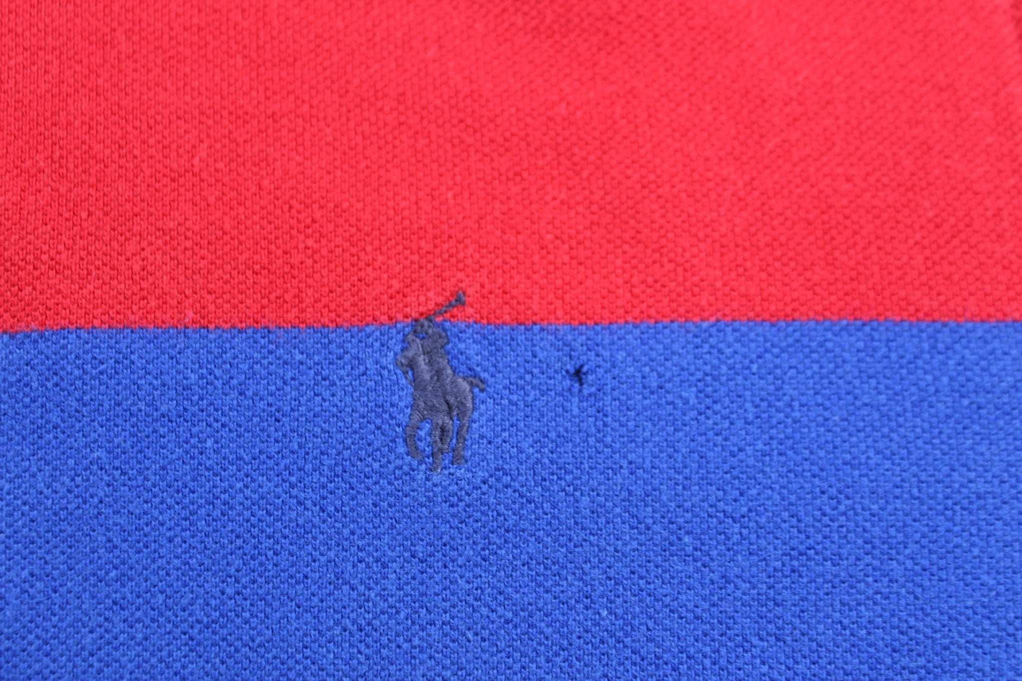 Youth Polo Ralph Lauren Red & Blue Quarter Zip Sweater - Sweater - Thrifted Threads