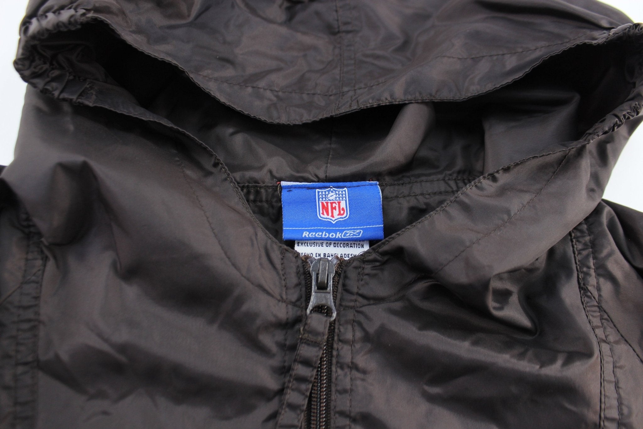 Youth Reebok Embroidered Cleveland Browns Pullover Jacket - ThriftedThreads.com