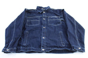 Youth Sean John Embroidered Dark Wash Denim Jacket - Jackets - Thrifted Threads