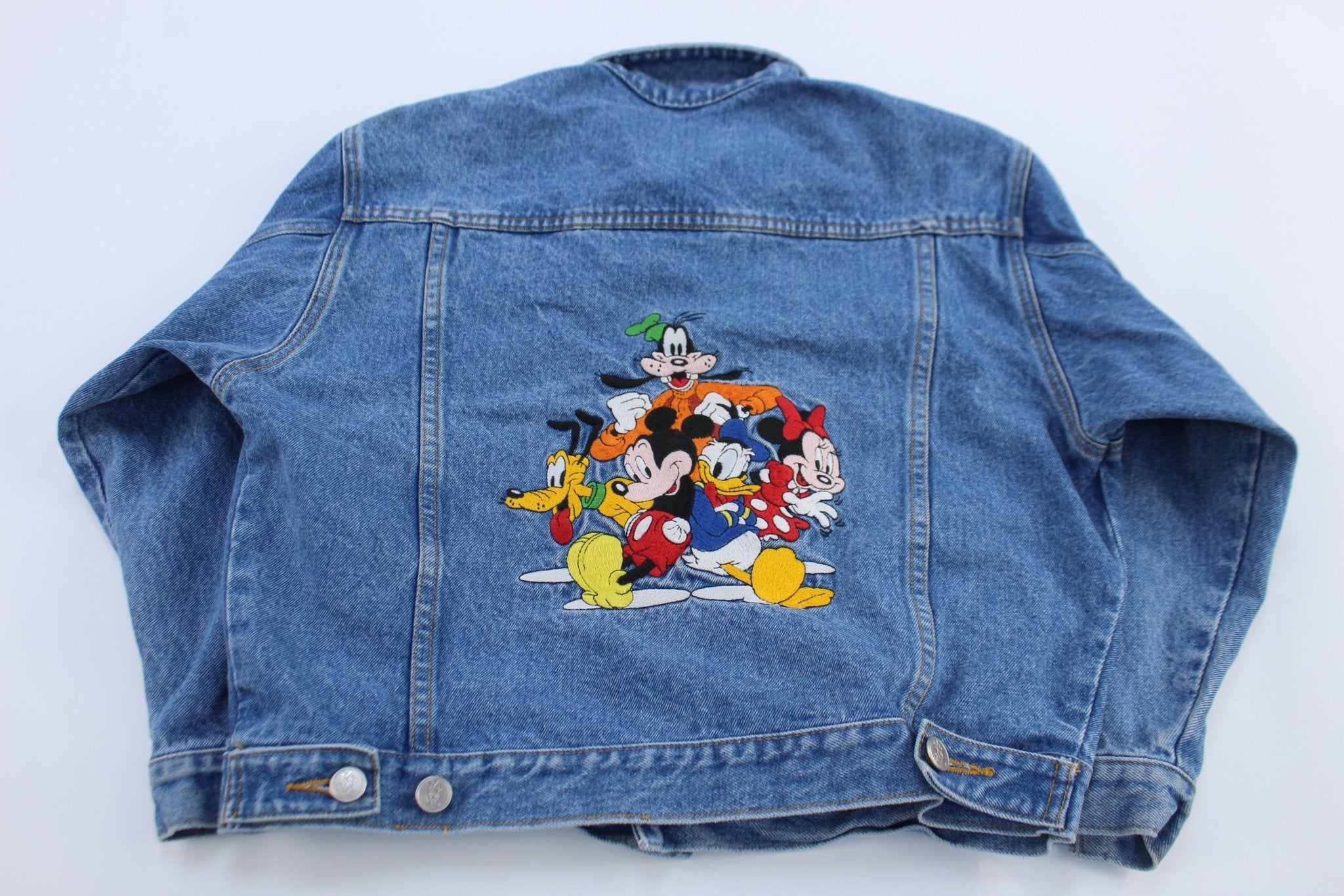 Youth The Disney Store Embroidered Denim Jacket - ThriftedThreads.com
