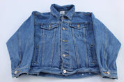 Youth The Disney Store Embroidered Denim Jacket - ThriftedThreads.com