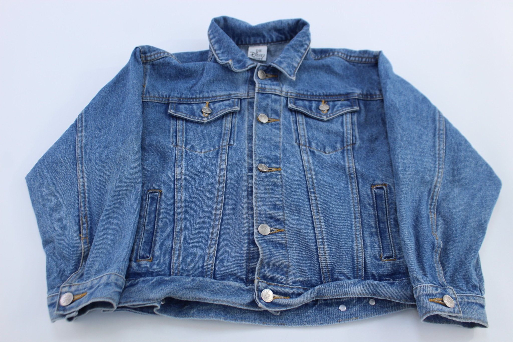 Youth The Disney Store Embroidered Denim Jacket - ThriftedThreads.com