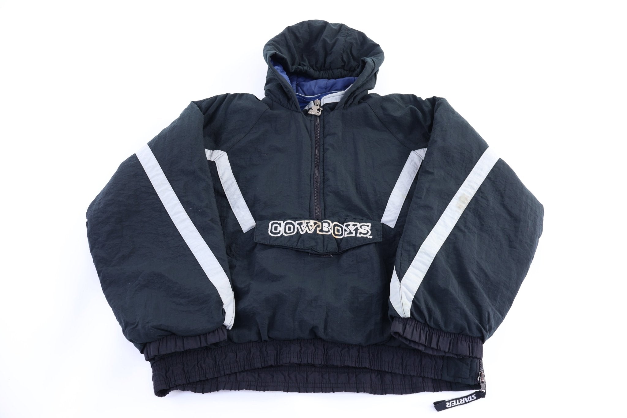 Youth Vintage Dallas Cowboys Football Puffer Jacket - Jacket - Thrifted Threads