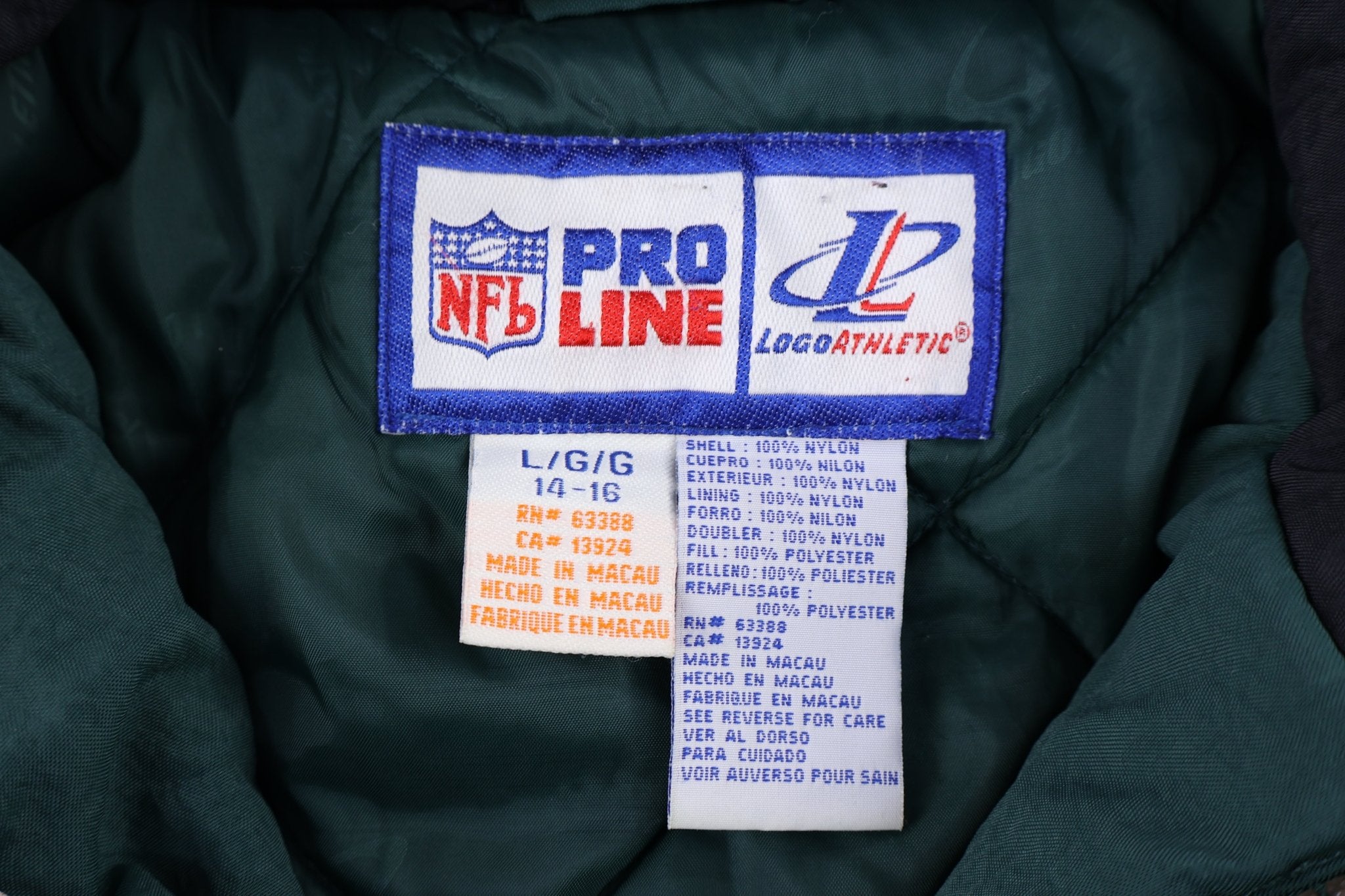 Youth Vintage Green Bay Packers Football Puffer Jacket - Jacket - Thrifted Threads