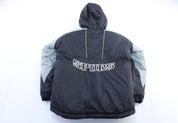 Youth Vintage San Antonio Spurs Embroidered Zip Up Jacket - ThriftedThreads.com