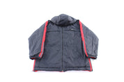Youth Y2K Nike Embroidered Logo Black & Red Reversible Jacket - Jacket - Thrifted Threads