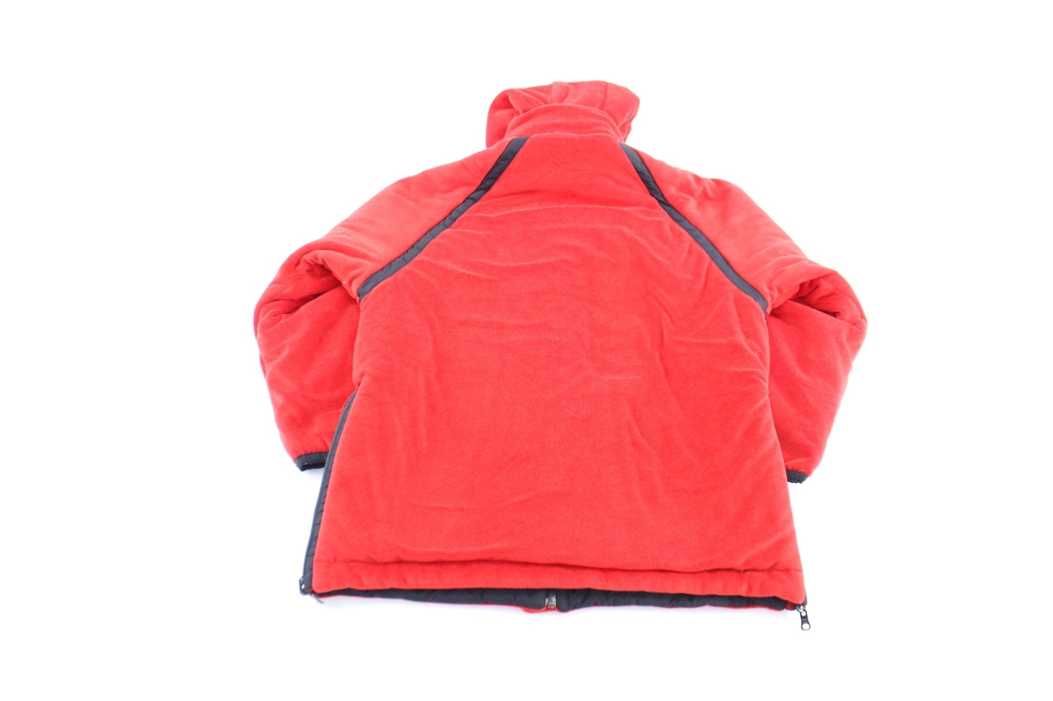 Youth Y2K Nike Embroidered Logo Black & Red Reversible Jacket - Jacket - Thrifted Threads