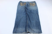 Zeep Embroidered Denim Jeans - Pants/Shorts - Thrifted Threads
