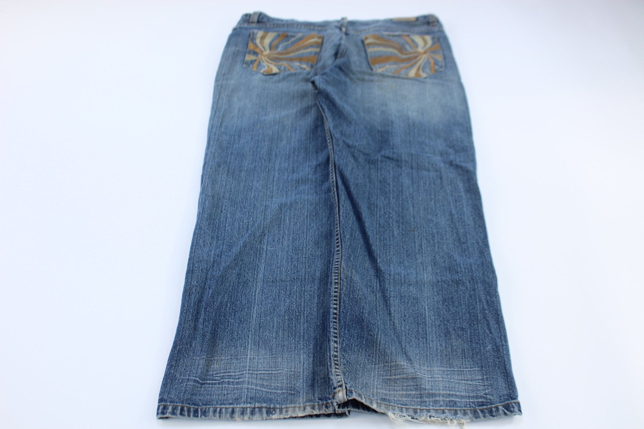 Zeep Embroidered Denim Jeans - Pants/Shorts - Thrifted Threads