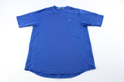 00's Nike Embroidered Logo Blue Athletic T-Shirt - ThriftedThreads.com