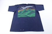 1988 Blackbird B-1B Strategic Bomber Graphic T-Shirt - ThriftedThreads.com