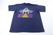 1988 Blackbird B-1B Strategic Bomber Graphic T-Shirt - ThriftedThreads.com