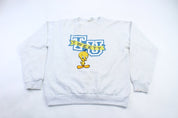 1993 Looney Tunes Embroidered Tweety Sweatshirt - ThriftedThreads.com