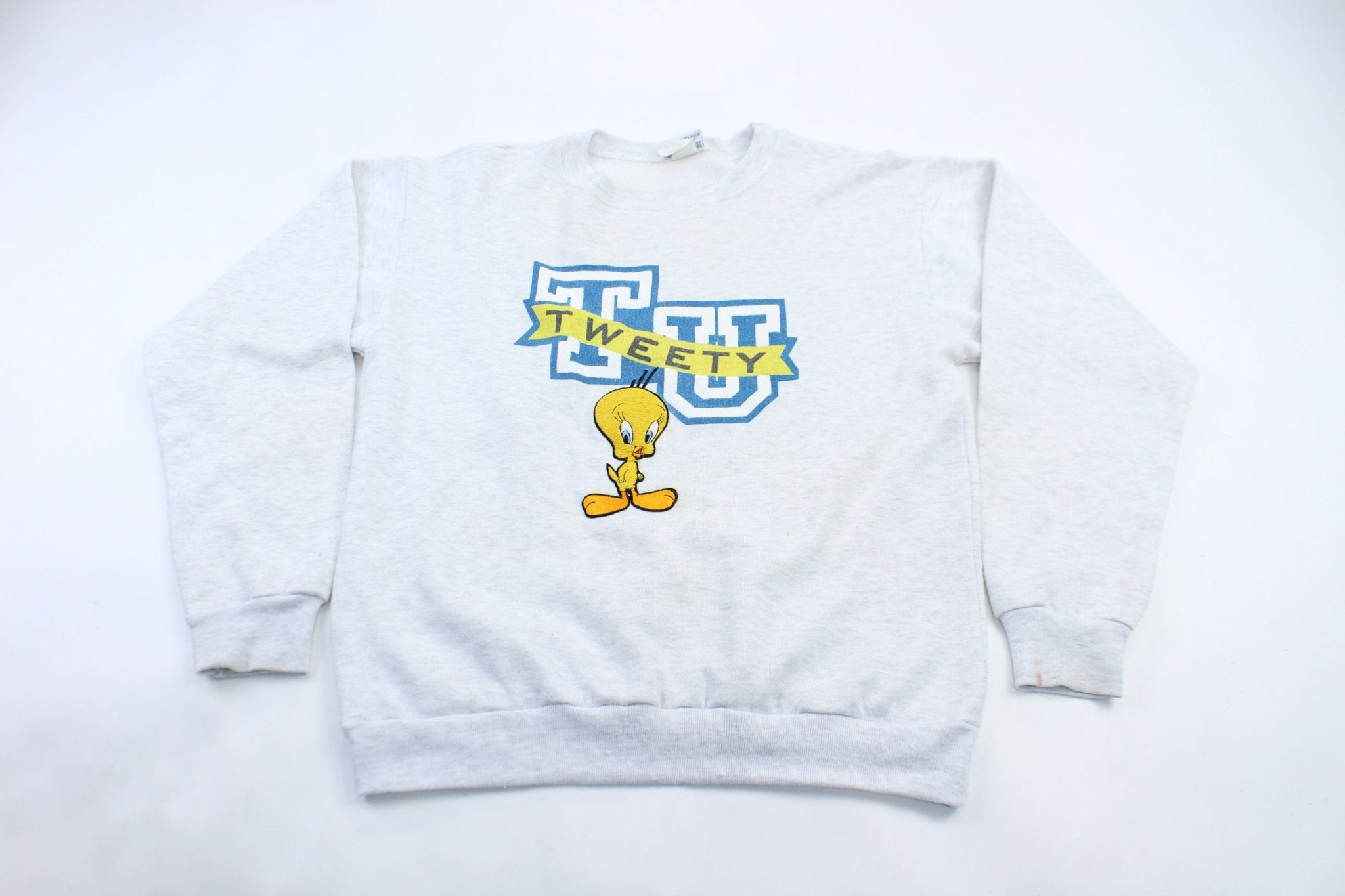1993 Looney Tunes Embroidered Tweety Sweatshirt - ThriftedThreads.com