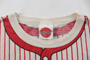 1993 Looney Tunes Striped League Baseball T-Shirt - ThriftedThreads.com