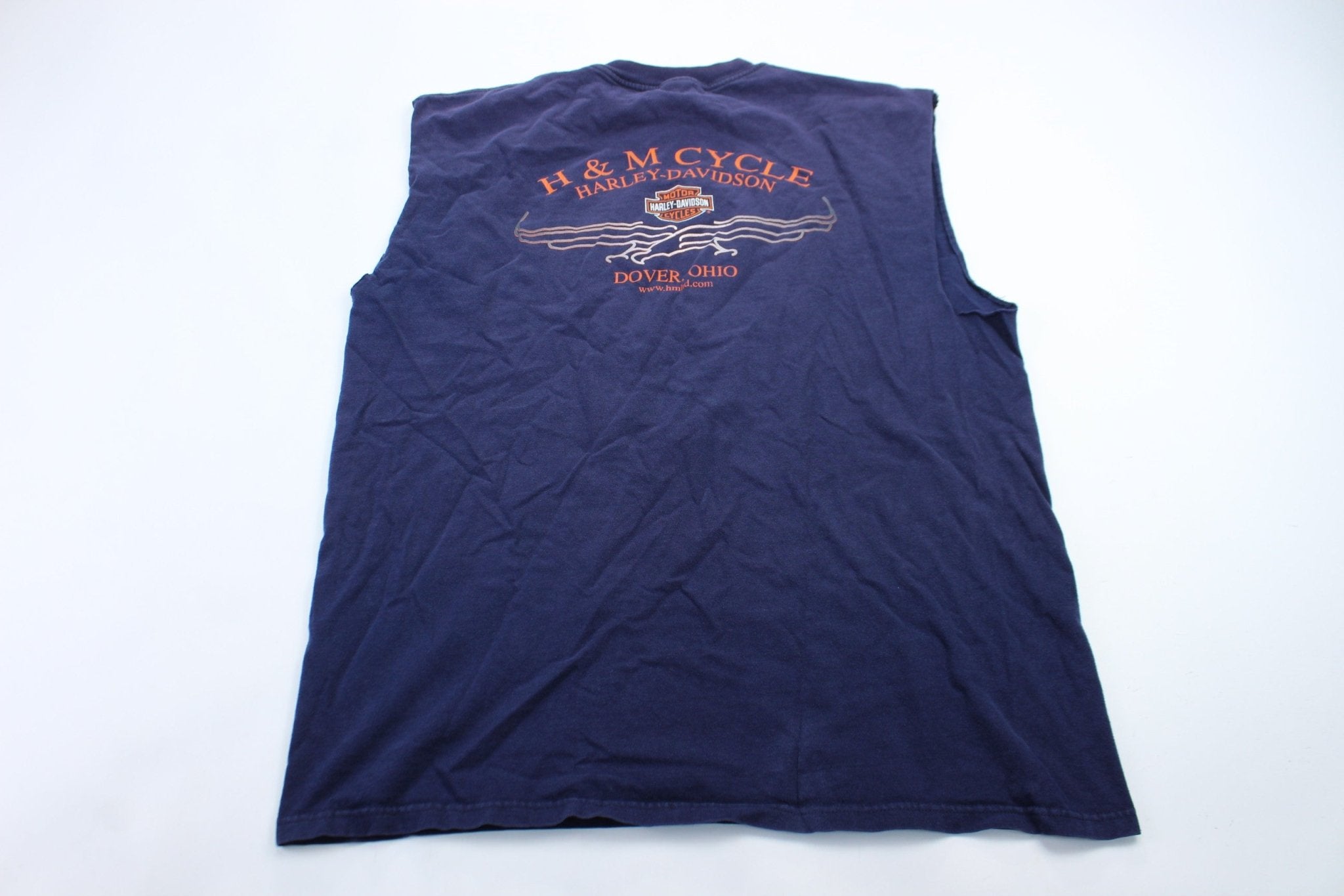 2002 Harley Davidson Motorcycles Ohio Tank Top - ThriftedThreads.com