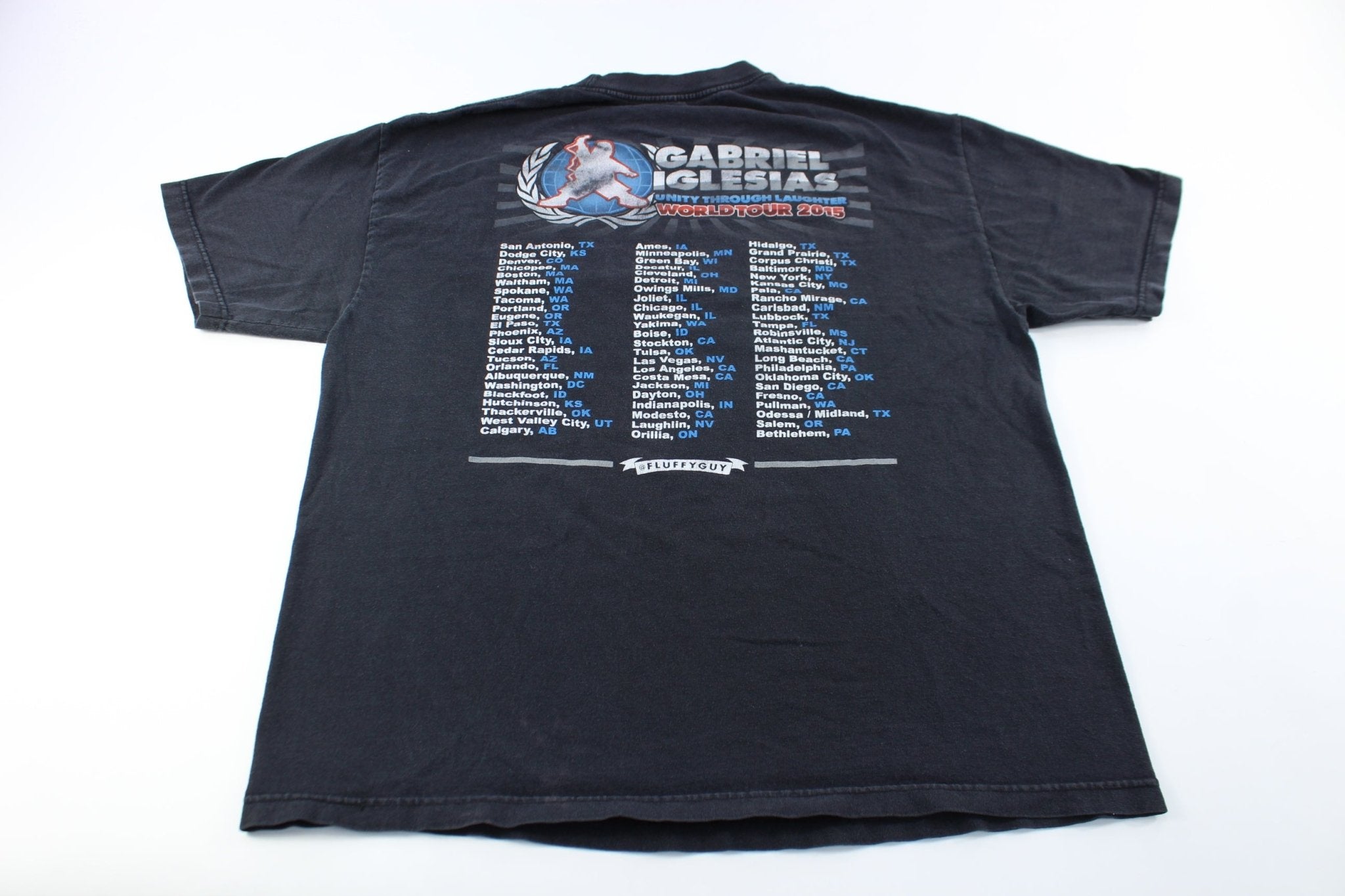 2015 Gabriel Iglesias Unity Through Laughter World Tour T-Shirt - ThriftedThreads.com