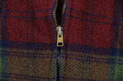 60's Plaid Zip Up Jacket - ThriftedThreads.com