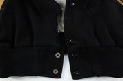 70's Black & Gold Varsity Jacket - ThriftedThreads.com
