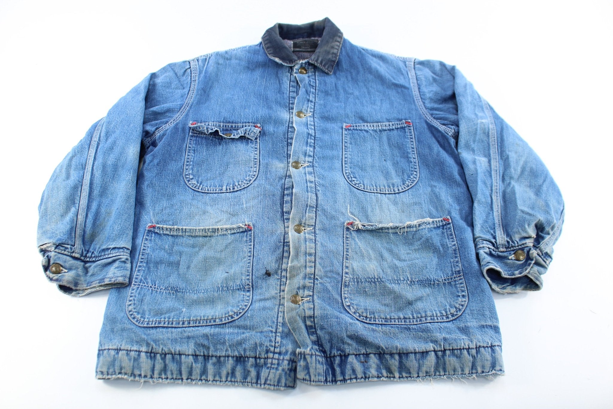 70's Sears Work'N Leisure Denim Chore Jacket - ThriftedThreads.com