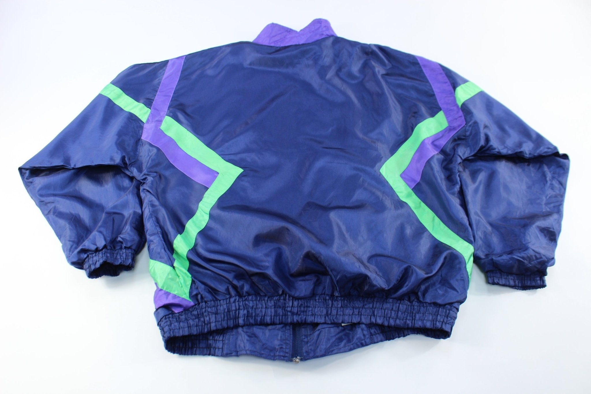 80's Adidas Embroidered Logo Colorful Jacket - ThriftedThreads.com