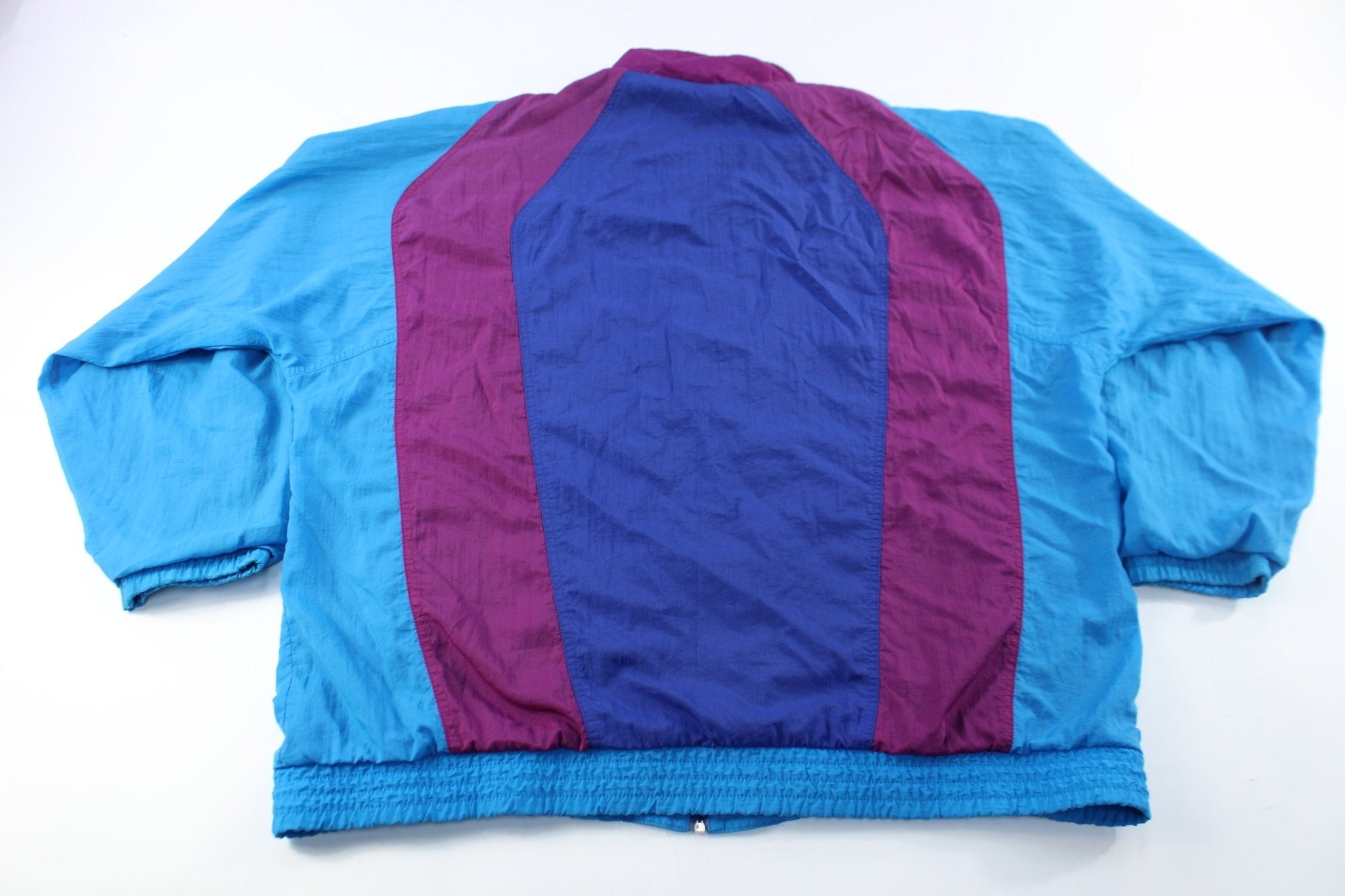 80's Adidas Embroidered Logo Colorful Zip Up Jacket