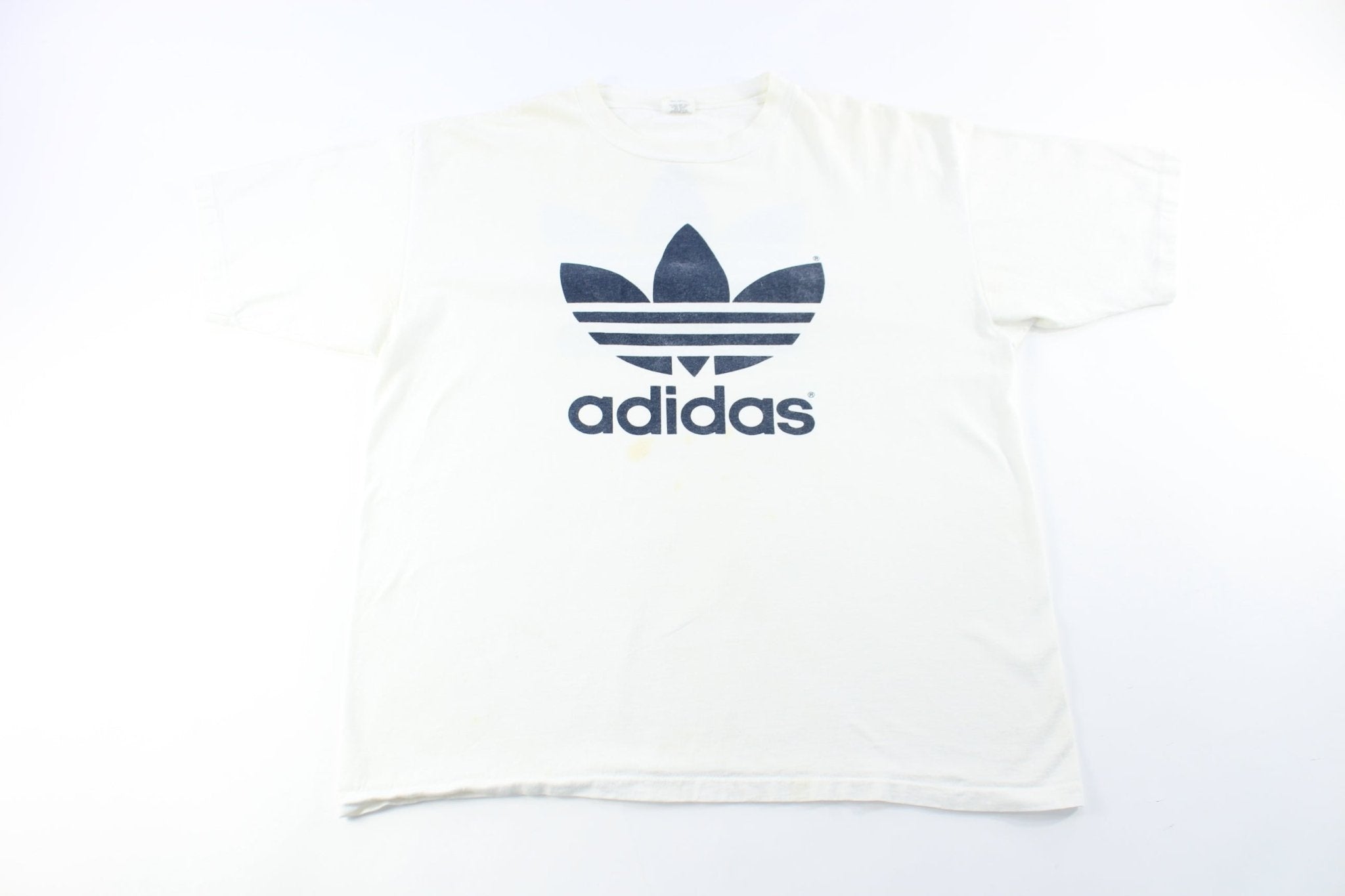80's Adidas Logo T-Shirt - ThriftedThreads.com