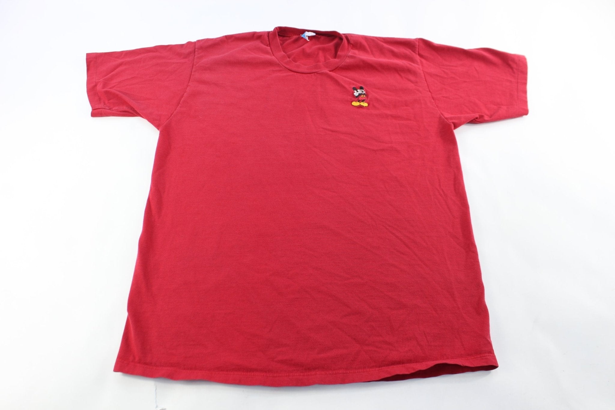 80's Embroidered Mickey Mouse T-Shirt - ThriftedThreads.com