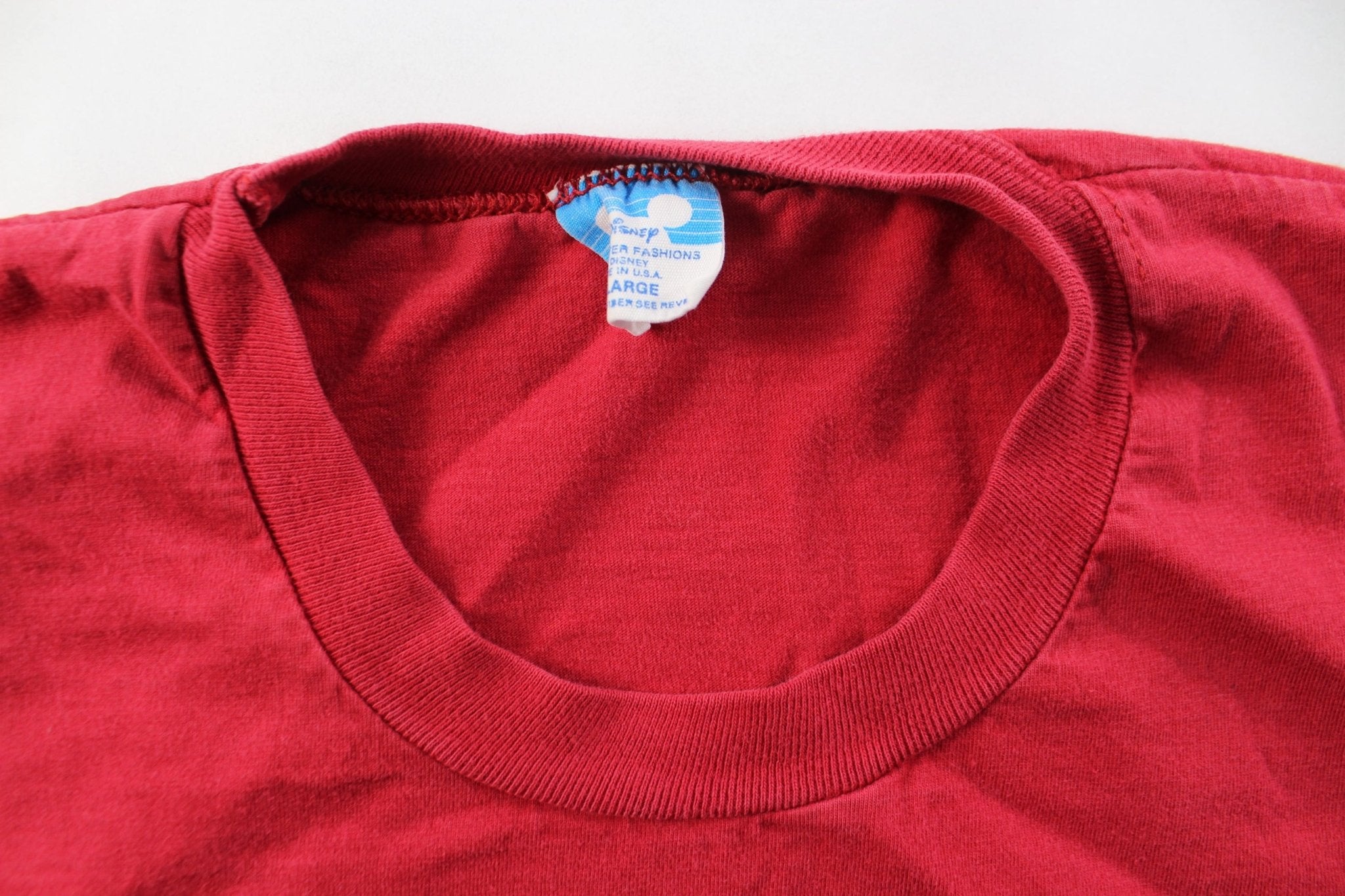 80's Embroidered Mickey Mouse T-Shirt - ThriftedThreads.com