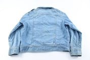 80's Lee Light Wash Denim Zip Up Jacket - ThriftedThreads.com