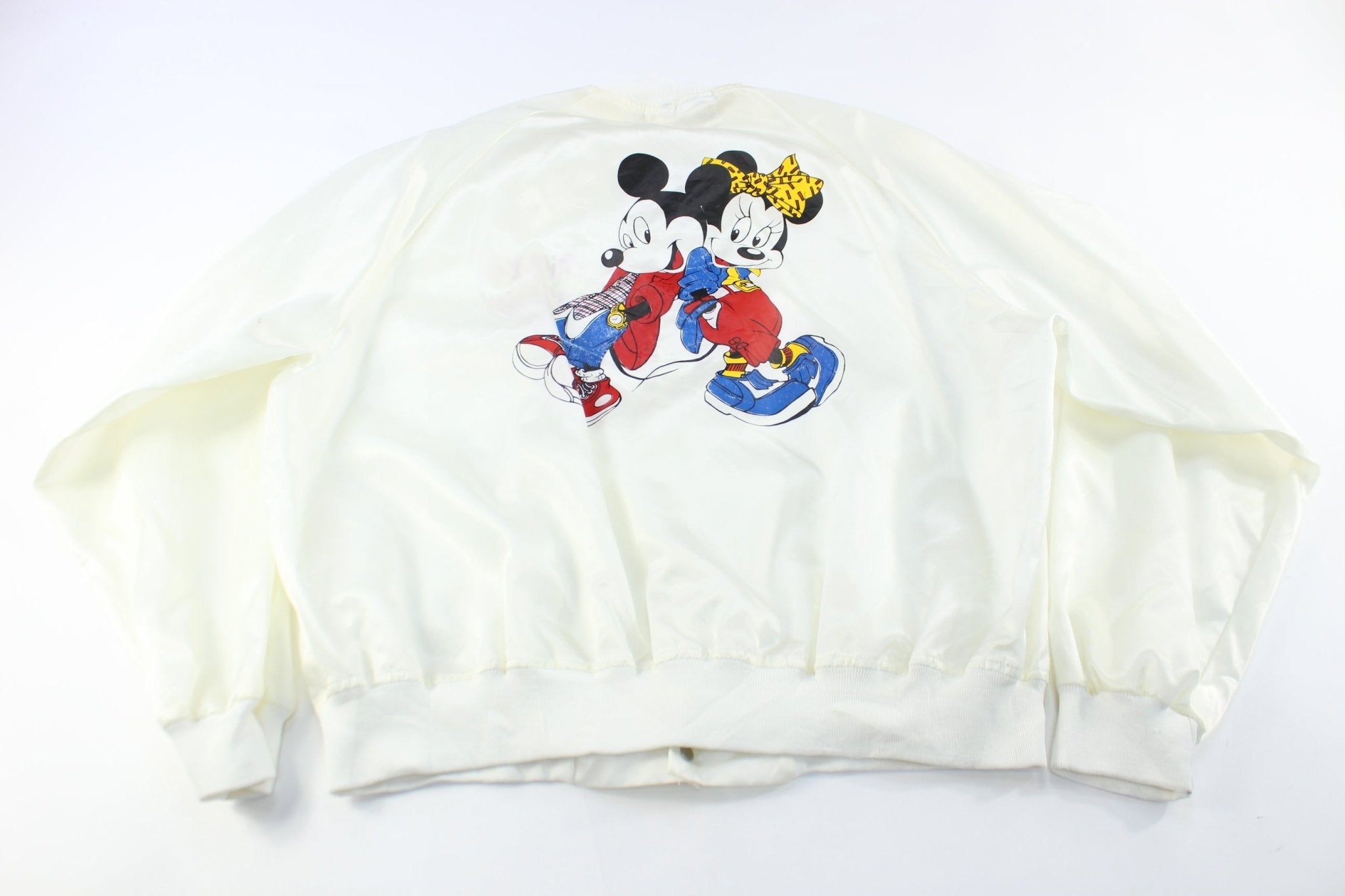 80's Mickey & Minnie Mouse Bomber Jacket - ThriftedThreads.com