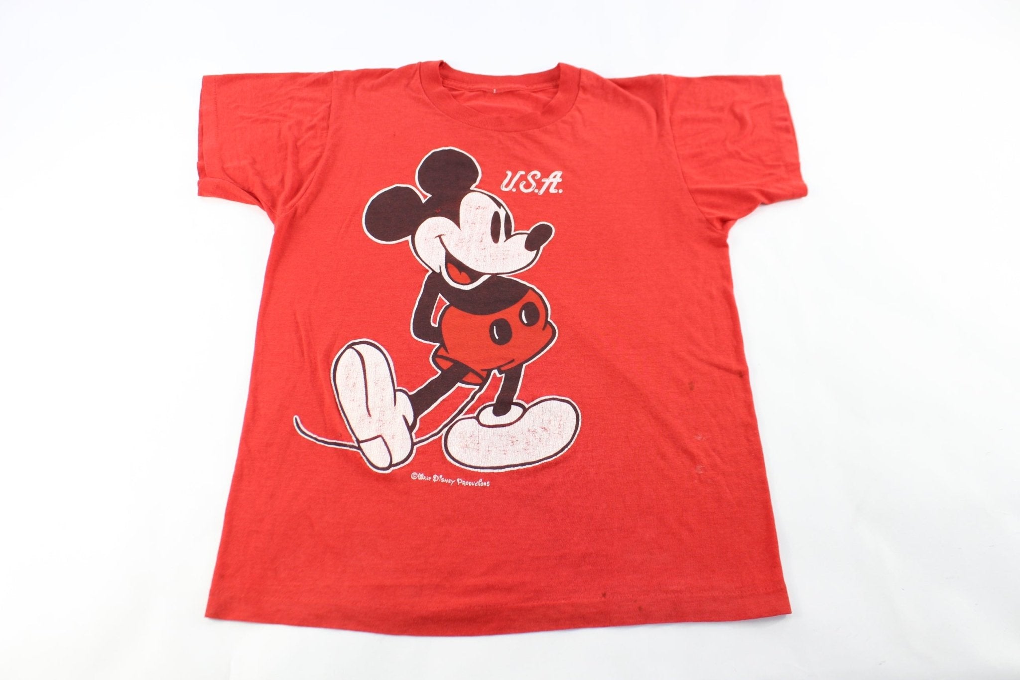 80's Mickey Mouse U.S.A. T-Shirt - ThriftedThreads.com