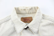 90's Levi's White Denim Button Up Jacket - ThriftedThreads.com