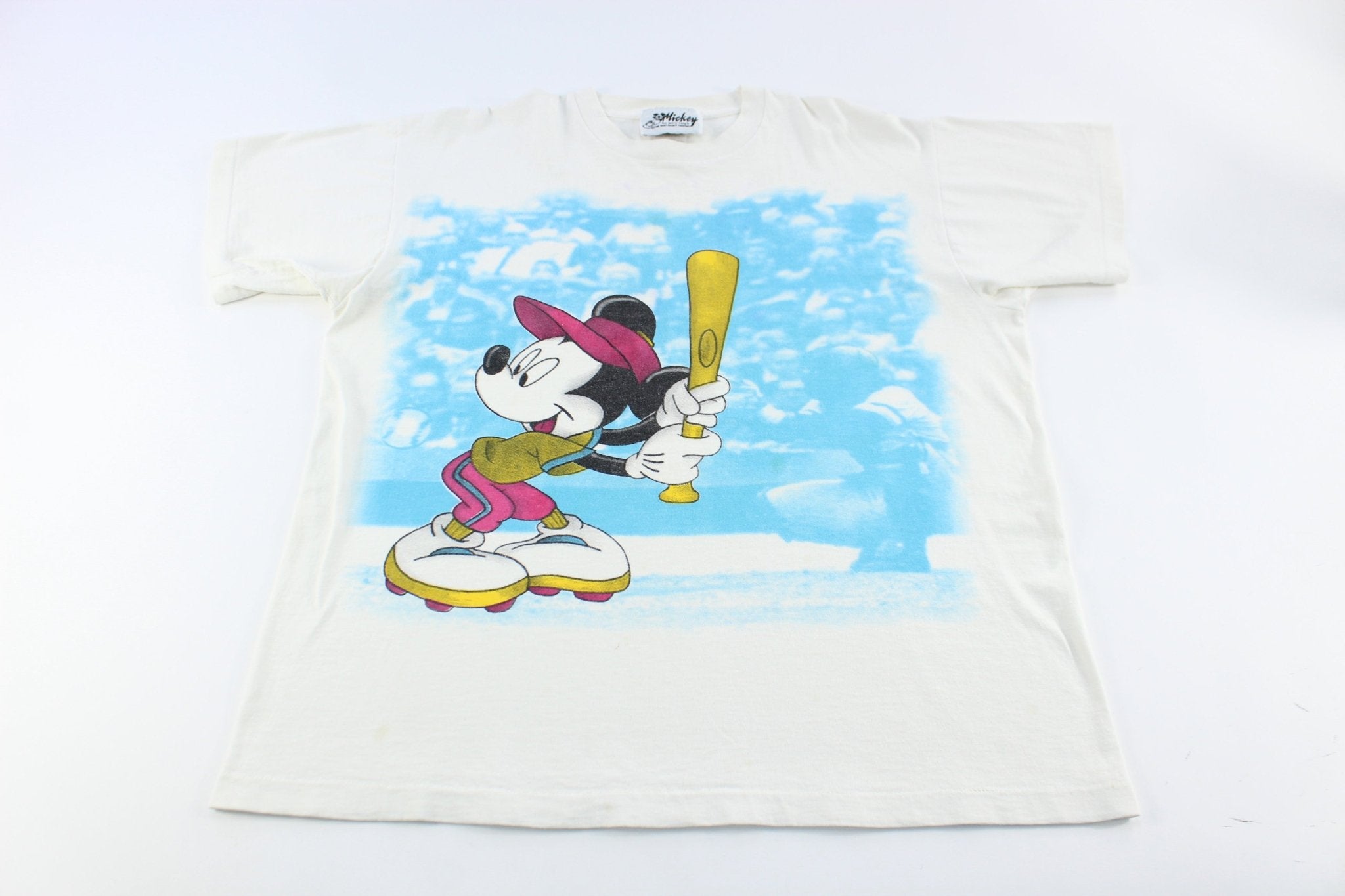 90's Mickey Mouse Baseball T-Shirt - ThriftedThreads.com