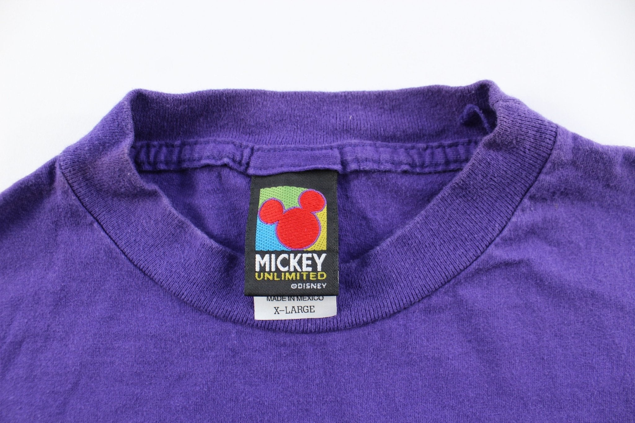 90's Mickey Unlimited Embroidered Mickey Mouse T-Shirt - ThriftedThreads.com