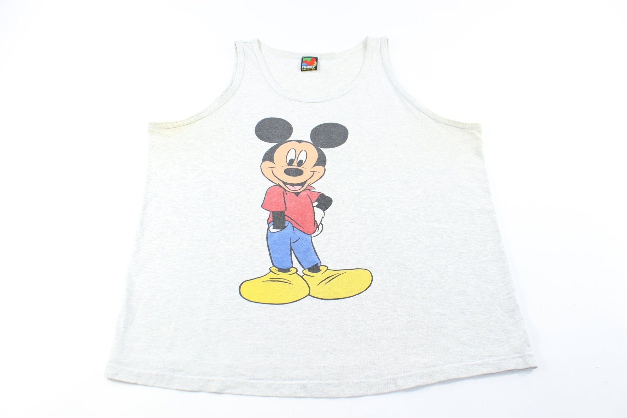 90's Mickey Unlimited Mickey Mouse Tank Top - ThriftedThreads.com