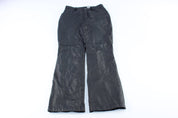 90's Newport Easy Black Leather Pants - ThriftedThreads.com