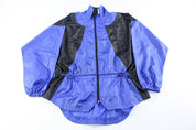 90's Nike Embroidered Logo Black & Blue Zip Up Jacket - ThriftedThreads.com