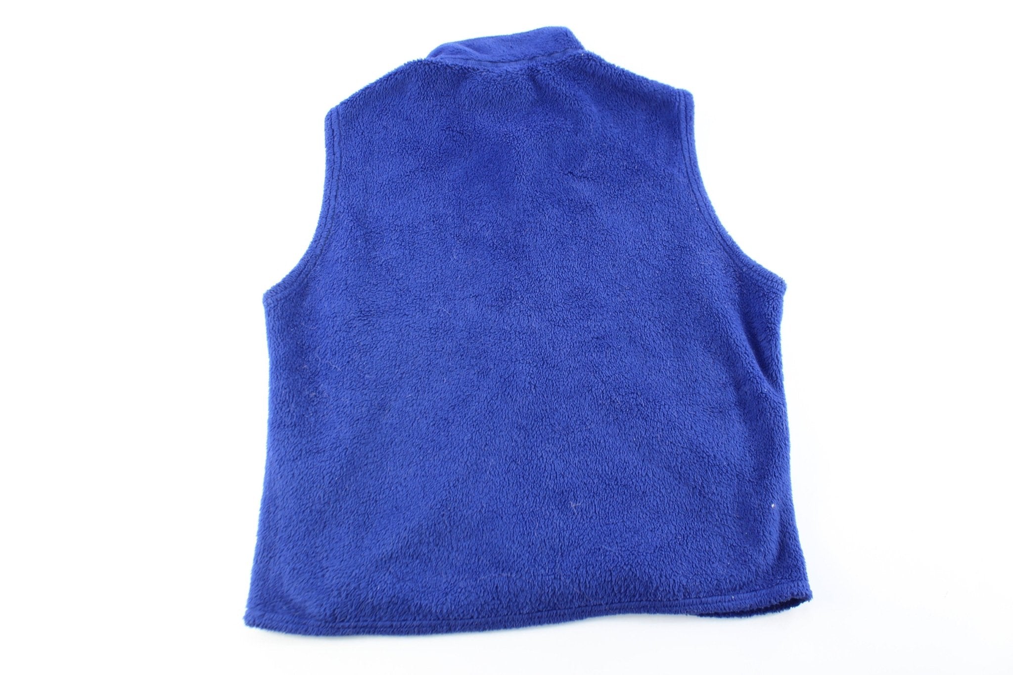90's Patagonia Blue Fleece Zip Up Vest - ThriftedThreads.com