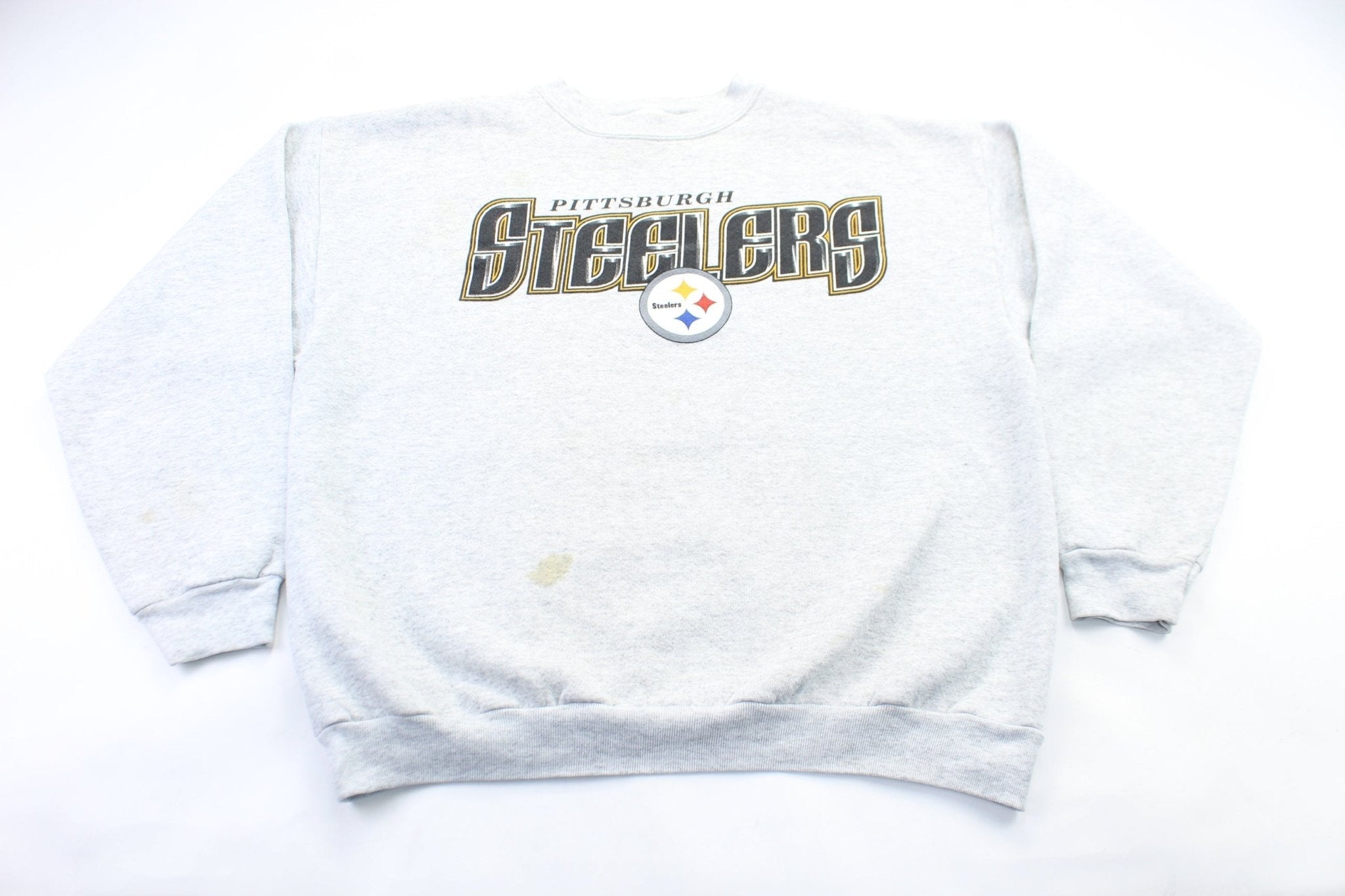90's Pittsburgh Steelers Logo Sweatshirt - Sweatshirt - Thrifted Threads