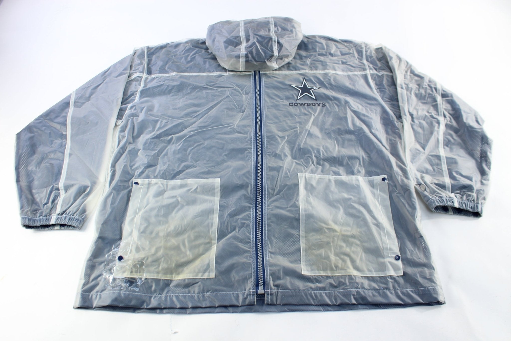90's Pro Player Dallas Cowboys Raincoat Jacket - ThriftedThreads.com
