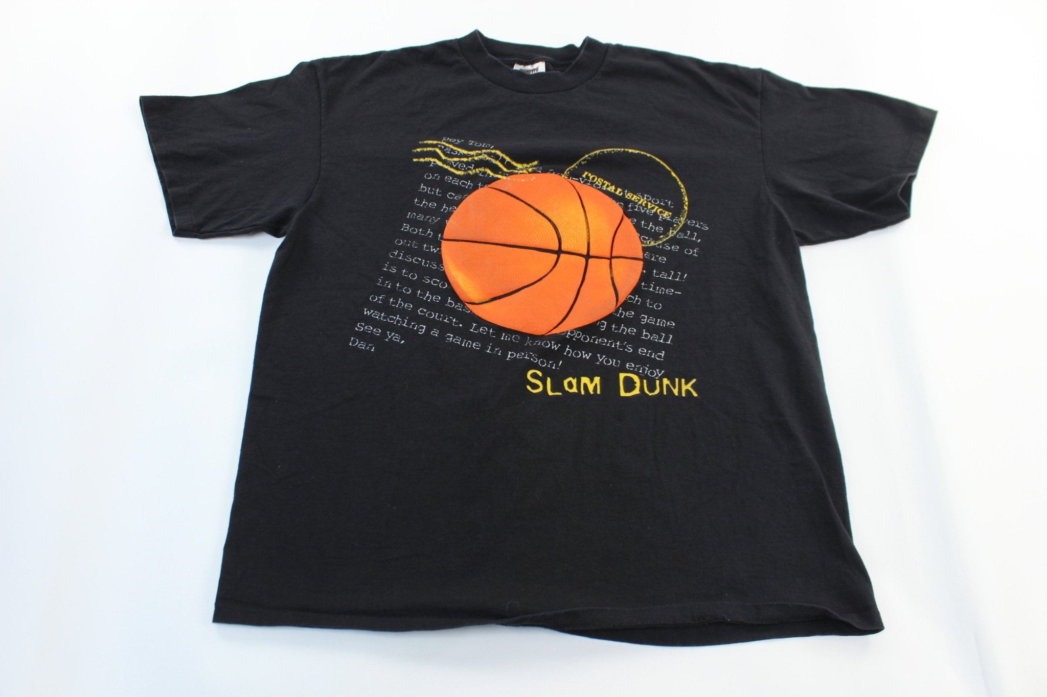 90's Slam Dunk Basketball Graphic T-Shirt - ThriftedThreads.com