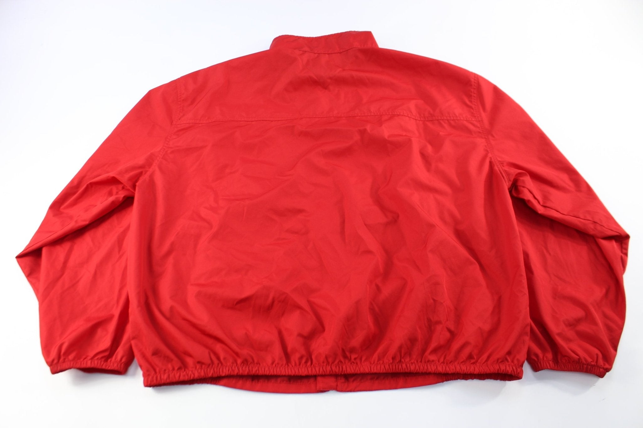 90's Tommy Hilfiger Embroidered Logo Red Zip Up Jacket - ThriftedThreads.com