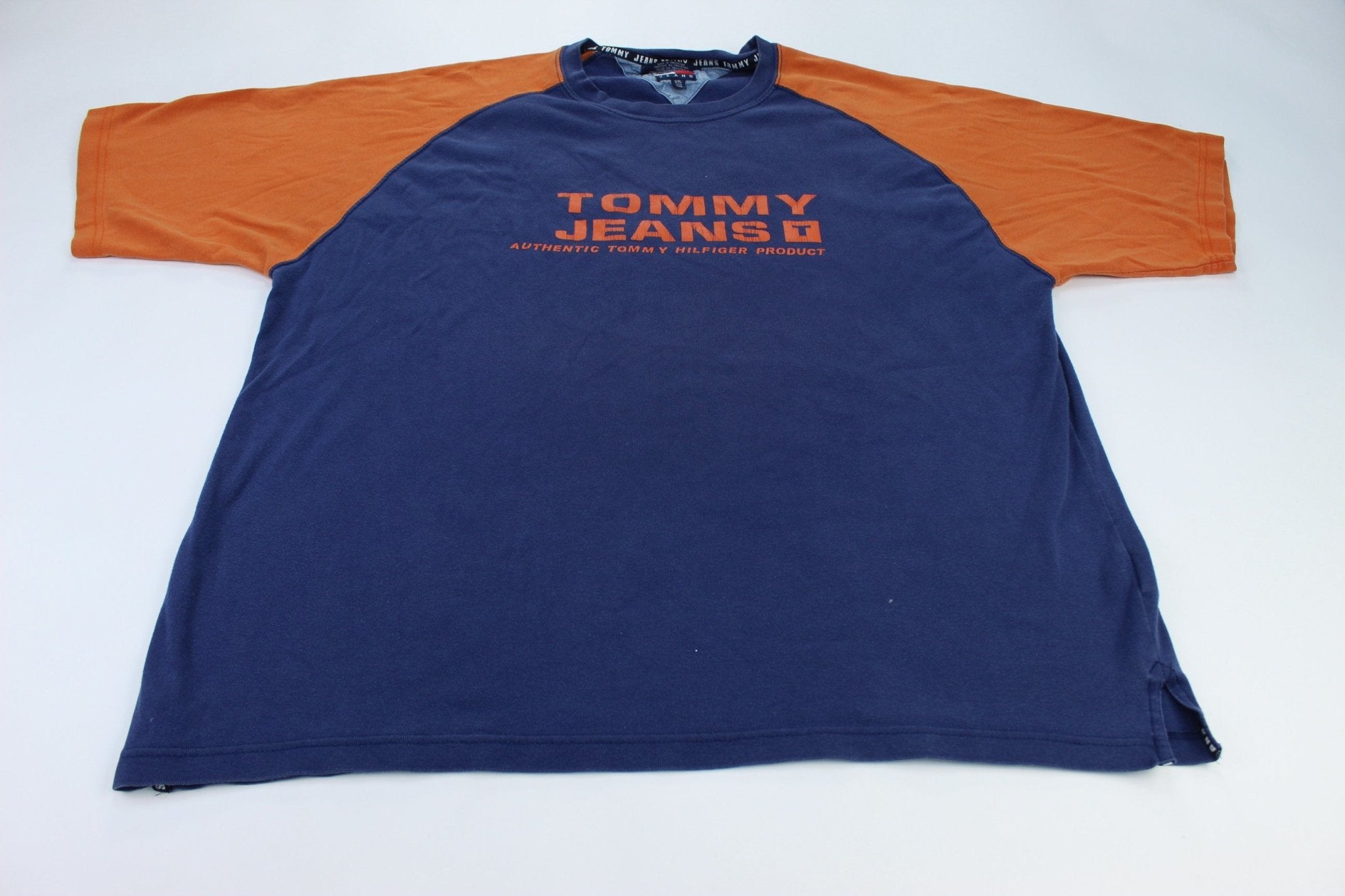 tommy jeans orange t shirt