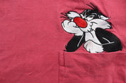 Acme Clothing Co. Embroidered Tweety & Sylvester T-Shirt - ThriftedThreads.com