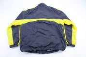 Adidas Embroidered Logo Neon & Grey Zip Up Jacket - ThriftedThreads.com