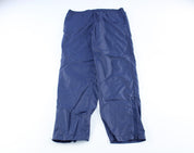 Asics Embroidered Logo Navy Blue Pants - ThriftedThreads.com