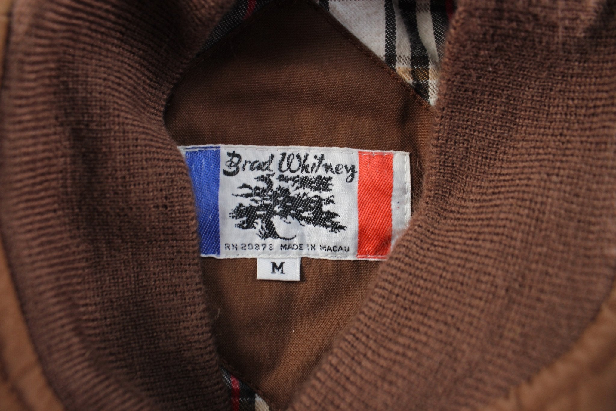 Brad Whitney Brown Zip Up Jacket - ThriftedThreads.com
