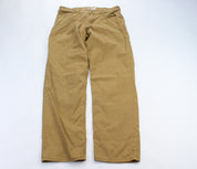 Carhartt Logo Patch Tan Carpenter Pants - ThriftedThreads.com